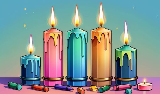 Изготавливайте цветные свечи из остатков восковых мелков — для уникального домашнего декора